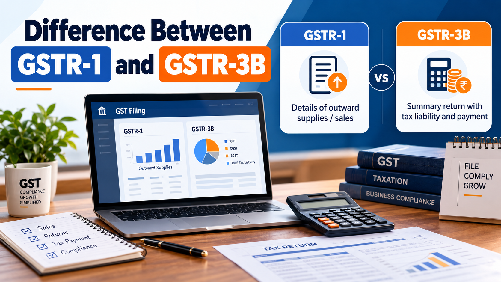 Difference Between GSTR-1 and GSTR-3B
